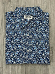 MrMr Long Sleeve Shirt - Blue Floral on Navy