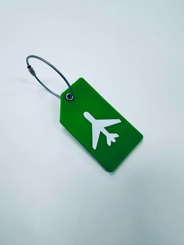 Silicone Luggage Tag - Moss Green