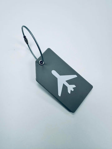 Silicone Luggage Tag - Grey