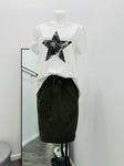 Suzy D Mila Ultimate Jersey Skirt - Olive