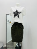 Suzy D Mila Ultimate Jersey Skirt - Olive