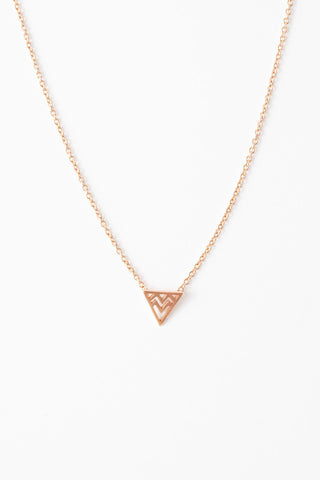 Stilen Rory Triangle Necklace - Rose