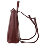 Milleni Nappa Leather Twin Zip Backpack - Cabernet