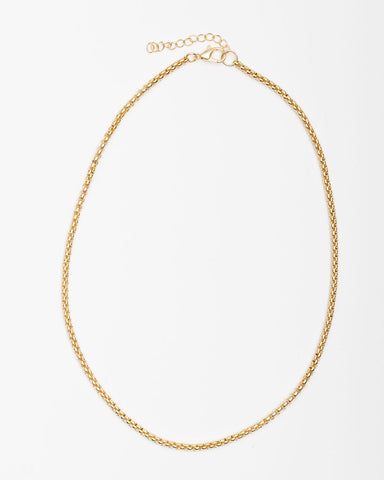 Stilen Tallulah Box Chain Necklace - Gold