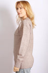 Sabena Crew Neck Jumper - Beige