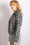 Sabena Animal Print Biker Jacket