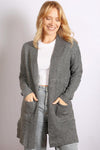 Sabena Edge to Edge Cardigan - Charcoal