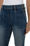 Liverpool Easy Utility Jean With Side Buttons