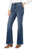 Hannah Flare Fray Hem - Sycamore