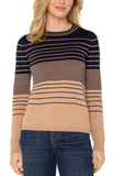 Navy/tan stripe sweater