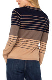 Navy/tan stripe sweater
