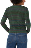 Spacedye v-neck sweater - Emerald