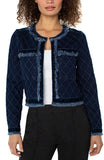 Fray edge denim jacket - Diamond