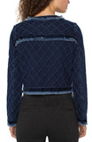 Fray edge denim jacket - Diamond