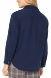Navy shacket