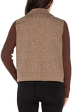 Brown Shacket with Sweater Sleeves