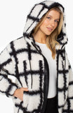 Zip Up Hoodie - Black & White