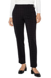 Black check cigarette trouser