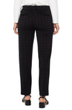 Black check cigarette trouser