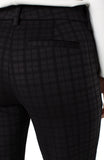 Black check cigarette trouser
