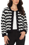 Black & White Fringe Cardigan