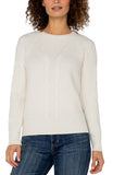 Crew neck raglan sweater - Alabaster