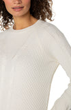 Crew neck raglan sweater - Alabaster