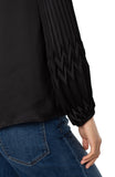 Pleated detail blouse - Black