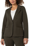 Button Blazer - Forest Night