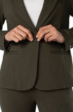 Button Blazer - Forest Night
