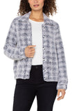 Check bomber jacket