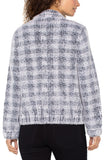 Check bomber jacket
