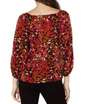 LIVERPOOL 3/4 PUFF SLEEVE SQUARE NECK TOP
