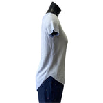FITTED TEE - HEATHER BLUE-online clearance