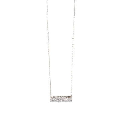 STRAIGHT THROUGH NECKLACE - SILVER
