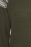 BLEND PULLOVER - OLIVE SCANDI - ONLINE CLEARANCE