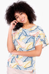 TROPICAL LEAF T-SHIRT-online clearance