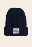 BRAKEBURN RIBBED PATCH BEANIE