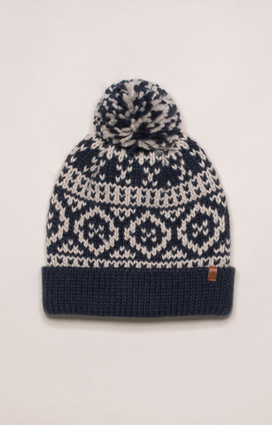 BRAKEBURN CHUNKY FAIRISLE KNIT HAT