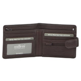 MILLENI MEN'S LEATHER WALLET - BROWN