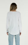 LAYLA L/S TEE - WHITE - clearance