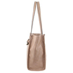 Milleni Vegan Leather Tote Bag - Blush Croc