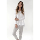 ESTHER L/S TEE - WHITE - clearance