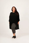 CURVE HI-LO TOP - BLACK- last one