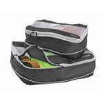 EXPANDING PACKING CUBES CHARCOAL - 2-PACK