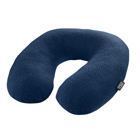 COMFORT FIBRE FILLED NECK PILLOW BLUE