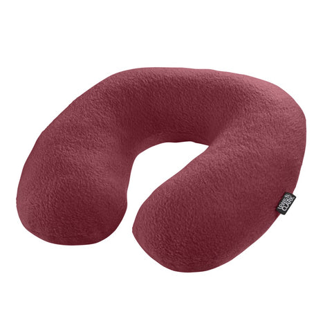 COMFORT FIBRE FILLED NECK PILLOW BURGUNDY