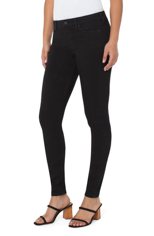 LIVERPOOL ABBY SKINNY - BLACK RINSE