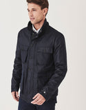 CREW LUPTON NAVY RAIN JACKET