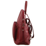 MILLENI RED LEATHER BACKPACK